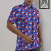 Holiday Elements Christmas Print Pattern Untucked Shirts-grizzshop