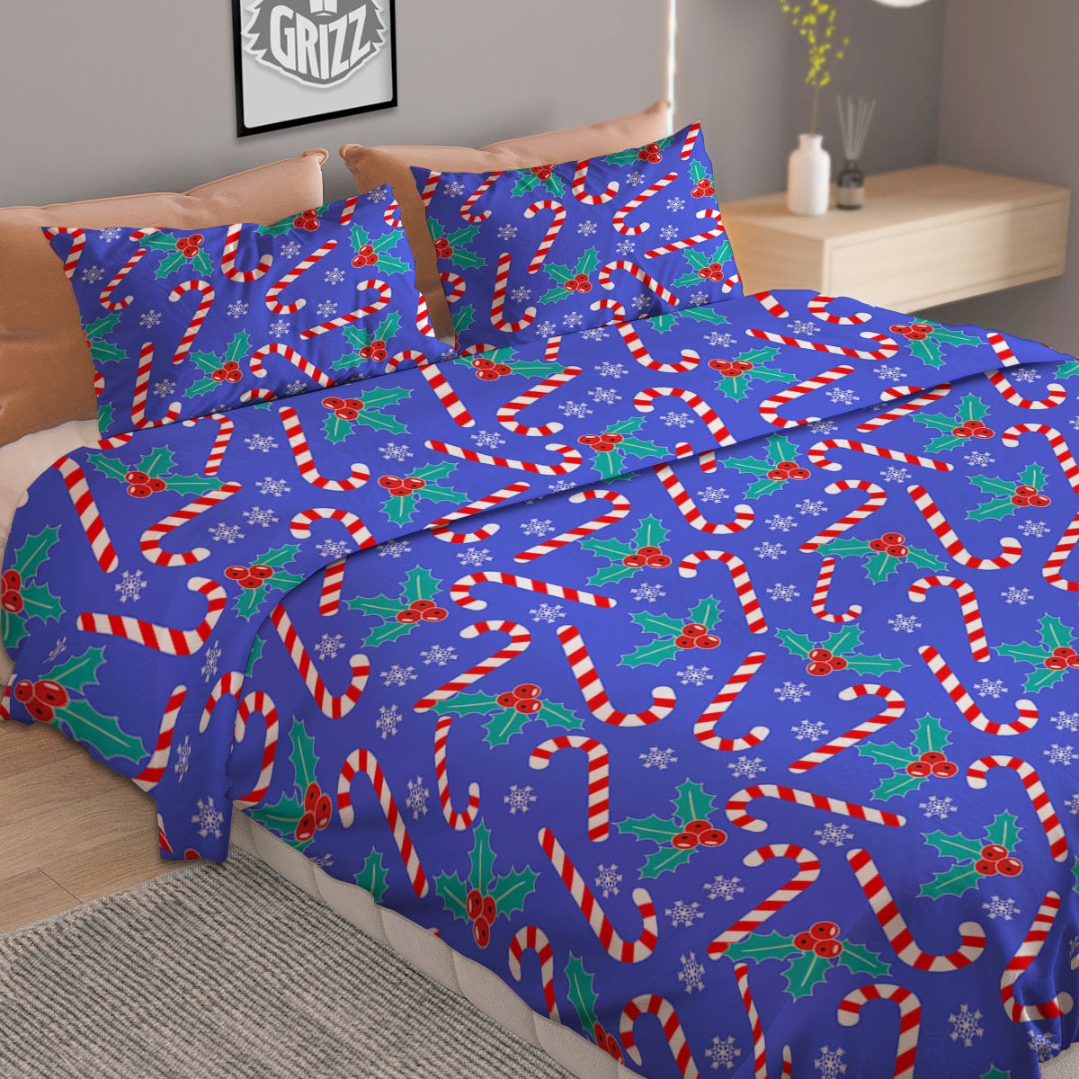 Golf Grass Print Duvet Cover Bedding Set
