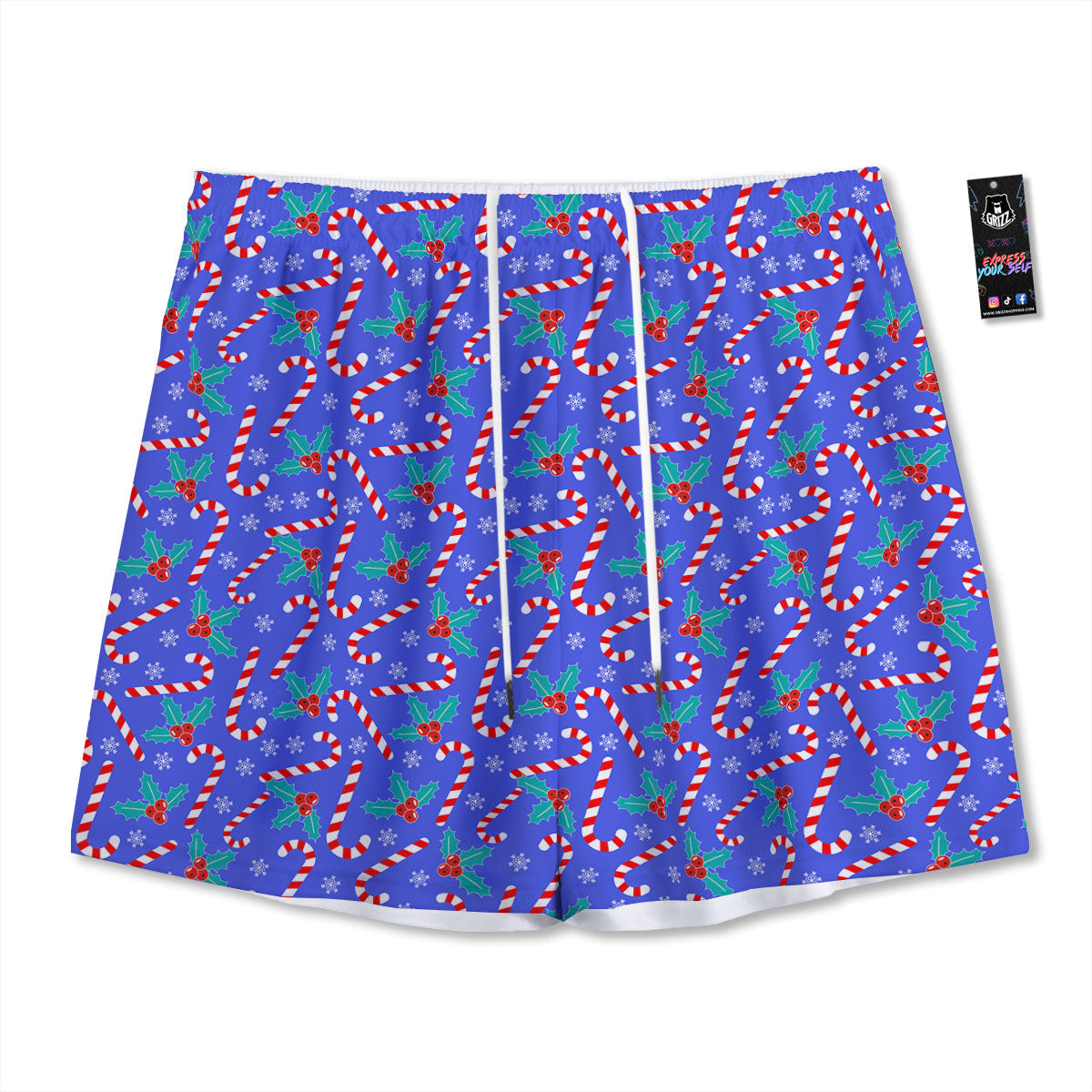 Golf Grass Print Mesh Shorts