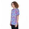 Holographic Floral Psychedelic Women's Golf Shirts-grizzshop