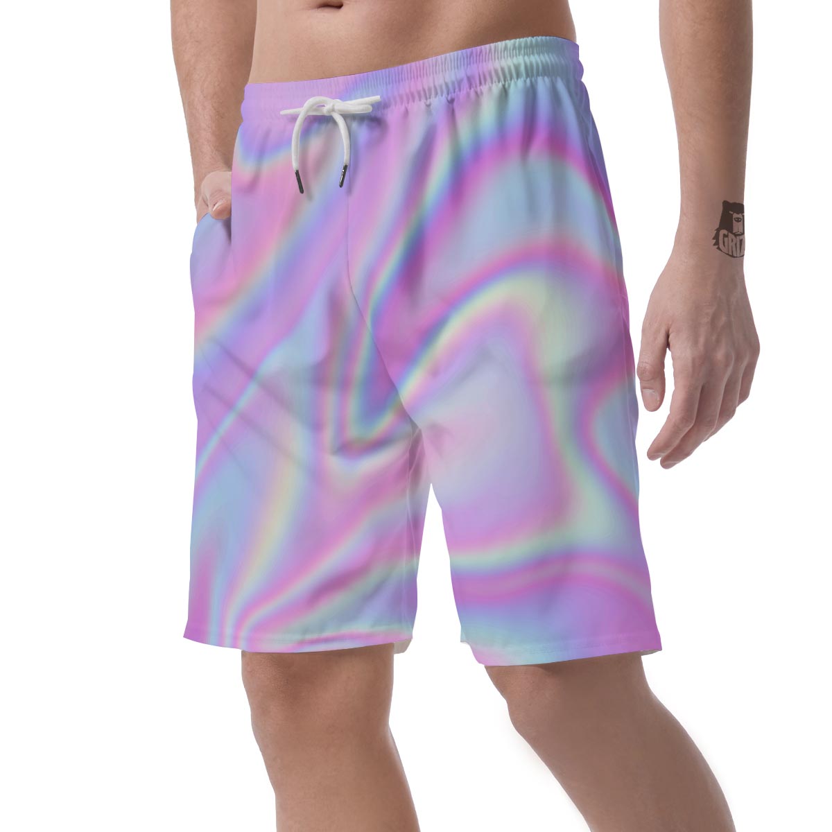 Holographic Men's Shorts-grizzshop