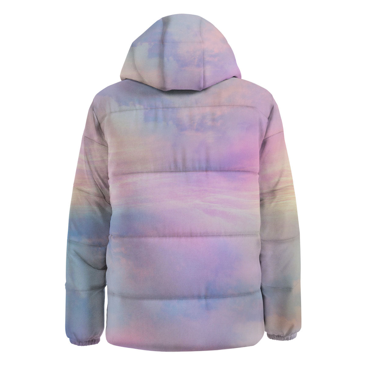 Holographic Pastel Print Down Jacket-grizzshop