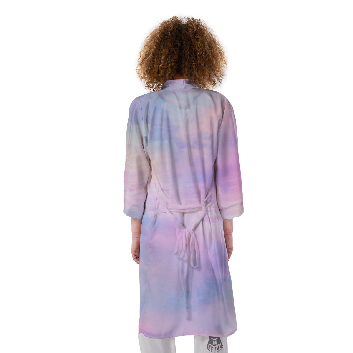 Holographic Pastel Print Kimono-grizzshop