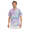 Holographic Psychedelic Men's Golf Shirts-grizzshop