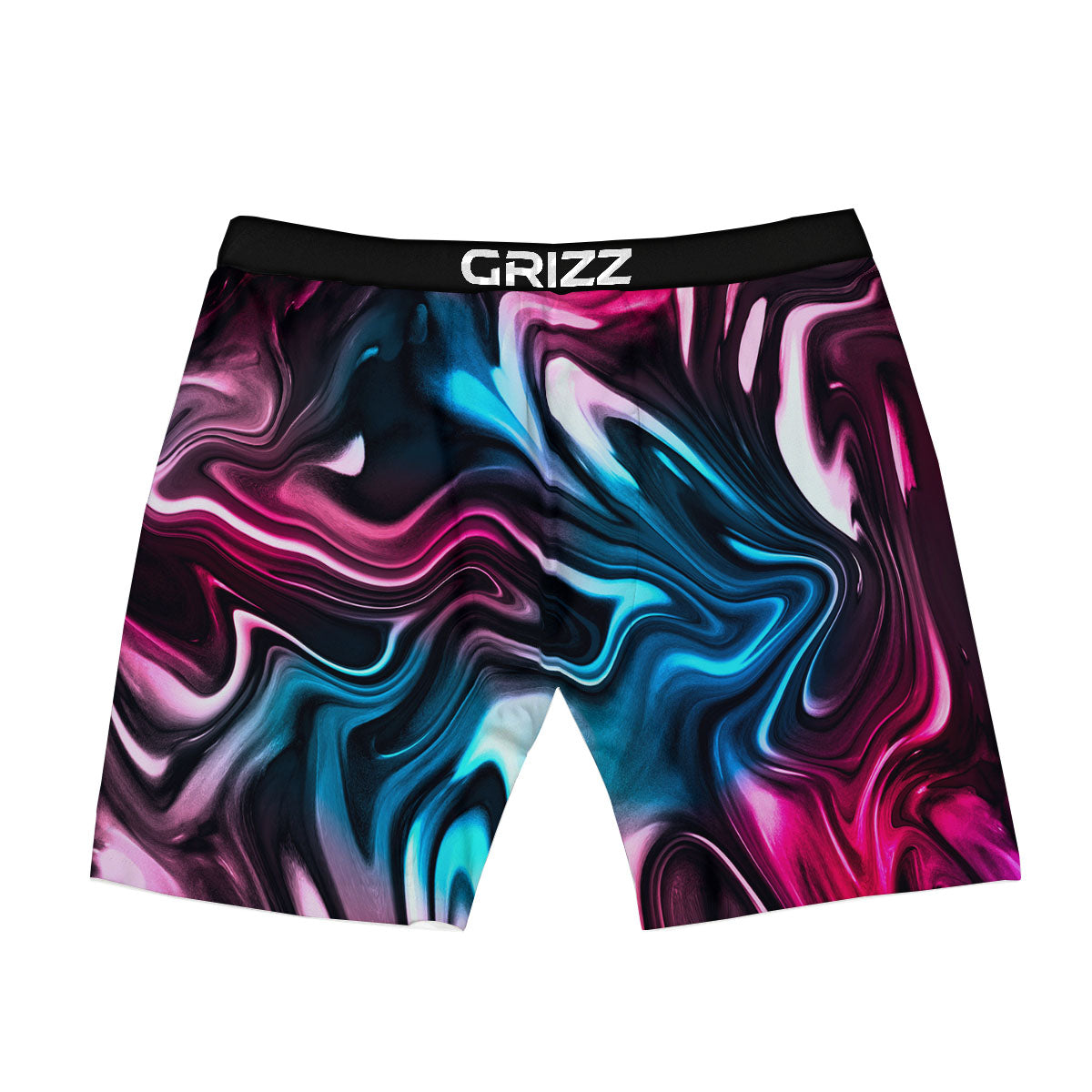 Holographic Psychedelic Print Pattern Boxer Briefs-grizzshop