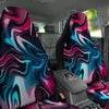 Holographic Psychedelic Print Pattern Car Seat Covers-grizzshop