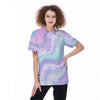 Holographic Psychedelic Women's Golf Shirts-grizzshop