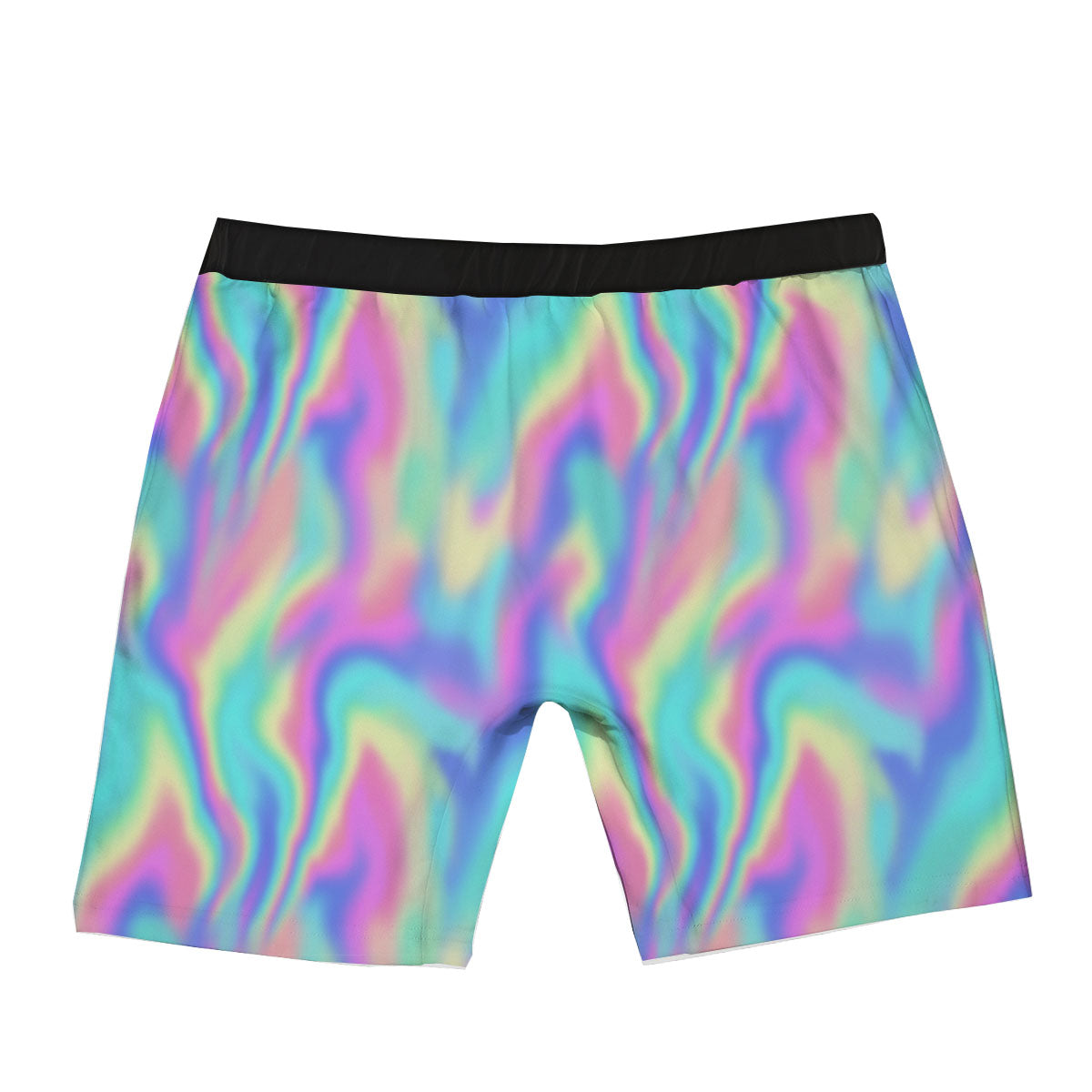 Holographic Rainbow Print Pattern Boxer Briefs-grizzshop