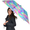 Holographic Rainbow Print Pattern Umbrella-grizzshop