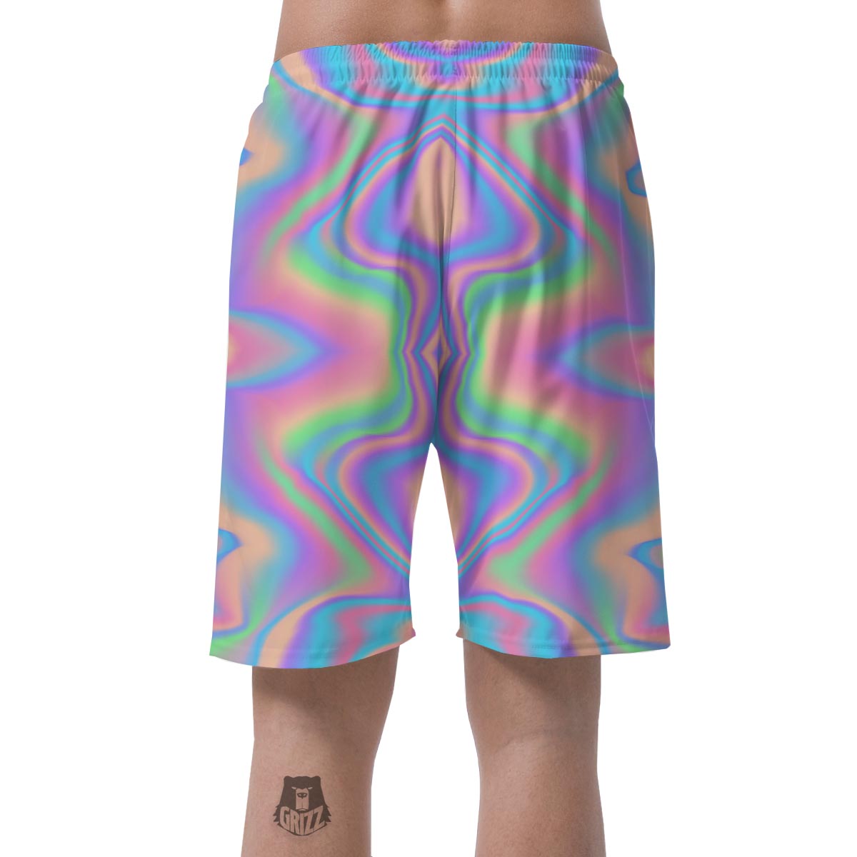 Holographic Trippy Men's Shorts-grizzshop