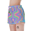 Holographic Trippy Women's Shorts-grizzshop