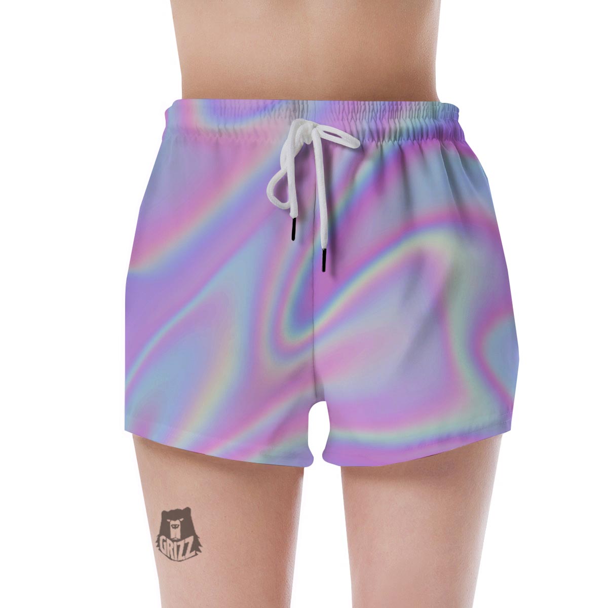 Holographic Women's Shorts-grizzshop