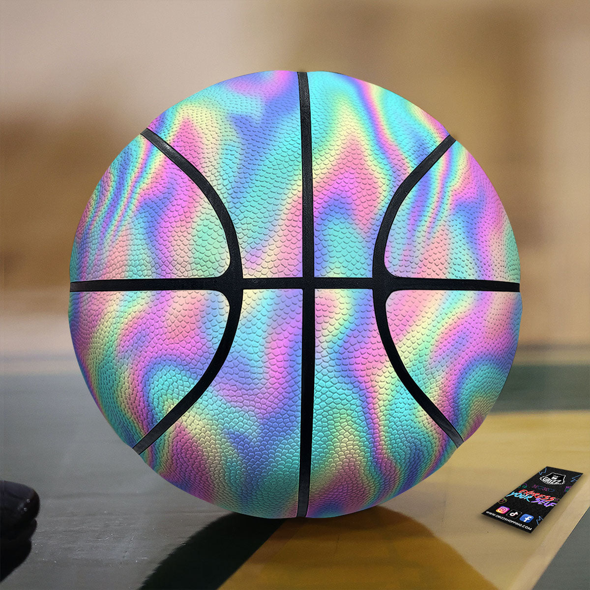 Hibiscus Flowers Tropical Print Pattern Basketball
