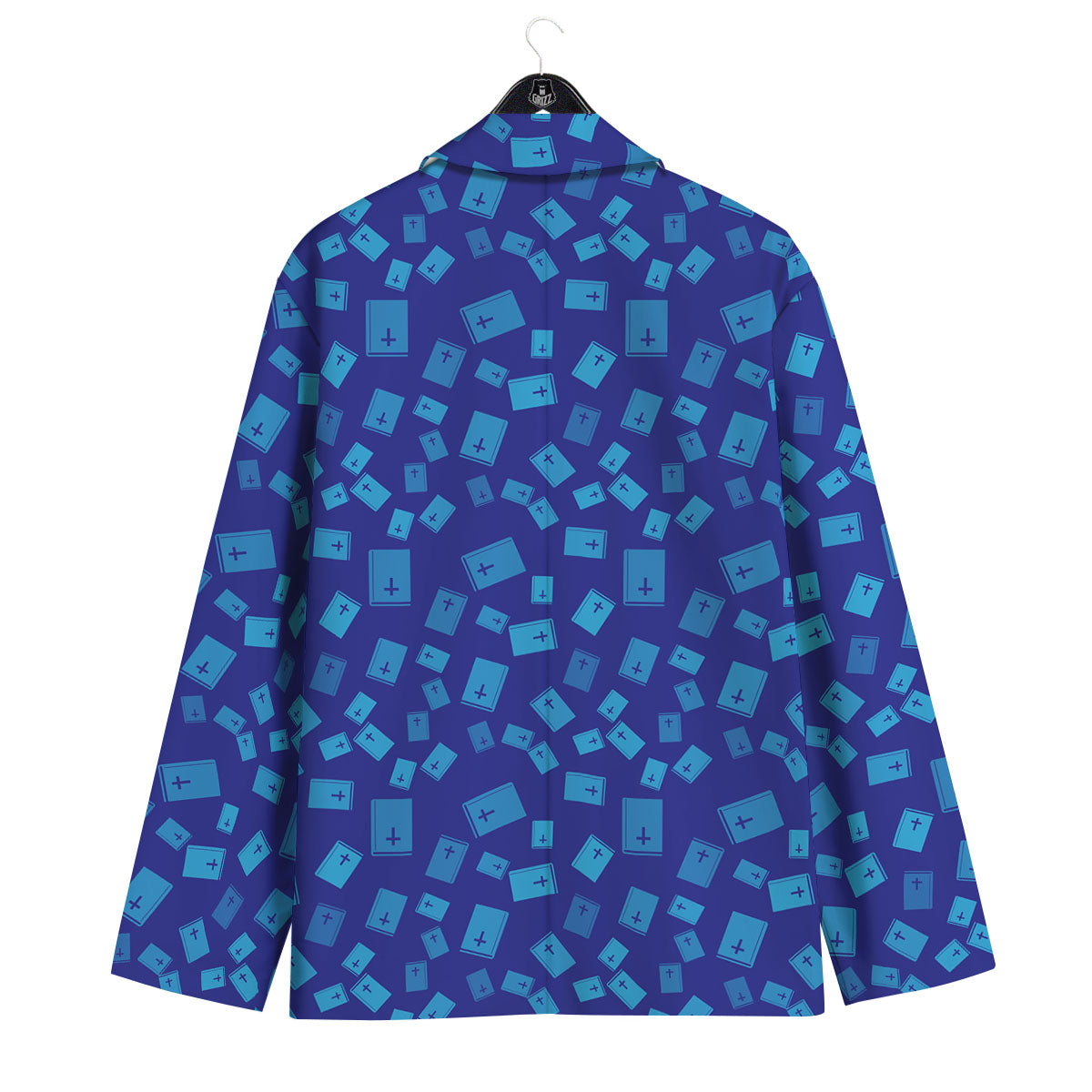 Holy Bible Blue Print Pattern Men's Sport Coat-grizzshop