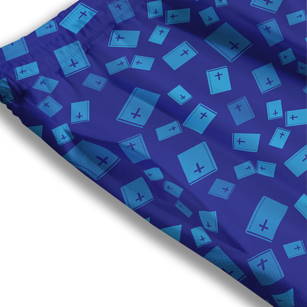 Graffiti Text Print Pattern Mesh Shorts