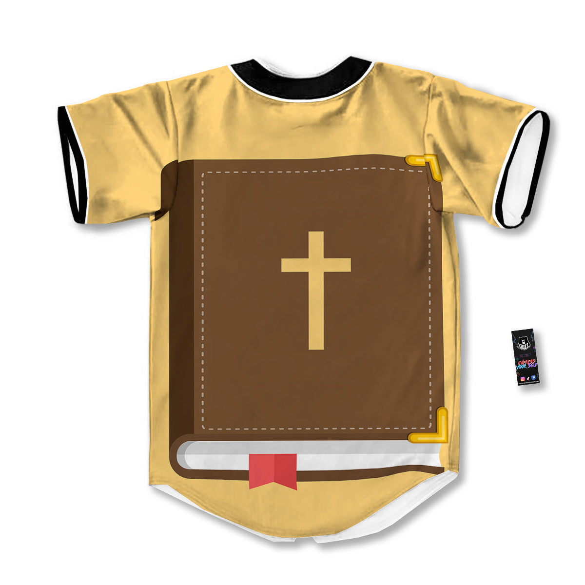 Holy Bible Christian Print Baseball Jersey-grizzshop