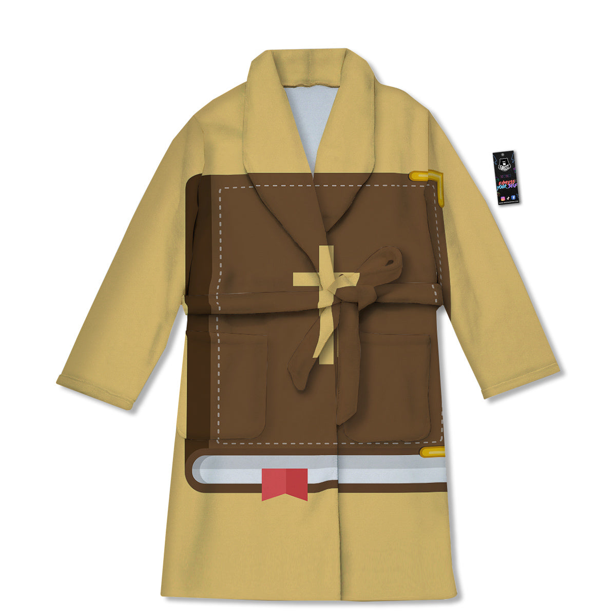 Holy Bible Christian Print Bathrobe-grizzshop