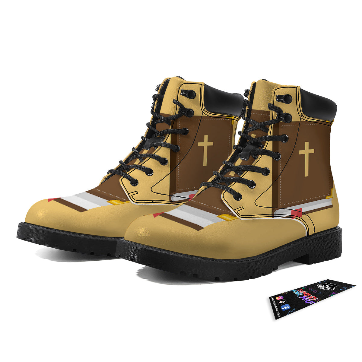 Holy Bible Christian Print Boots-grizzshop
