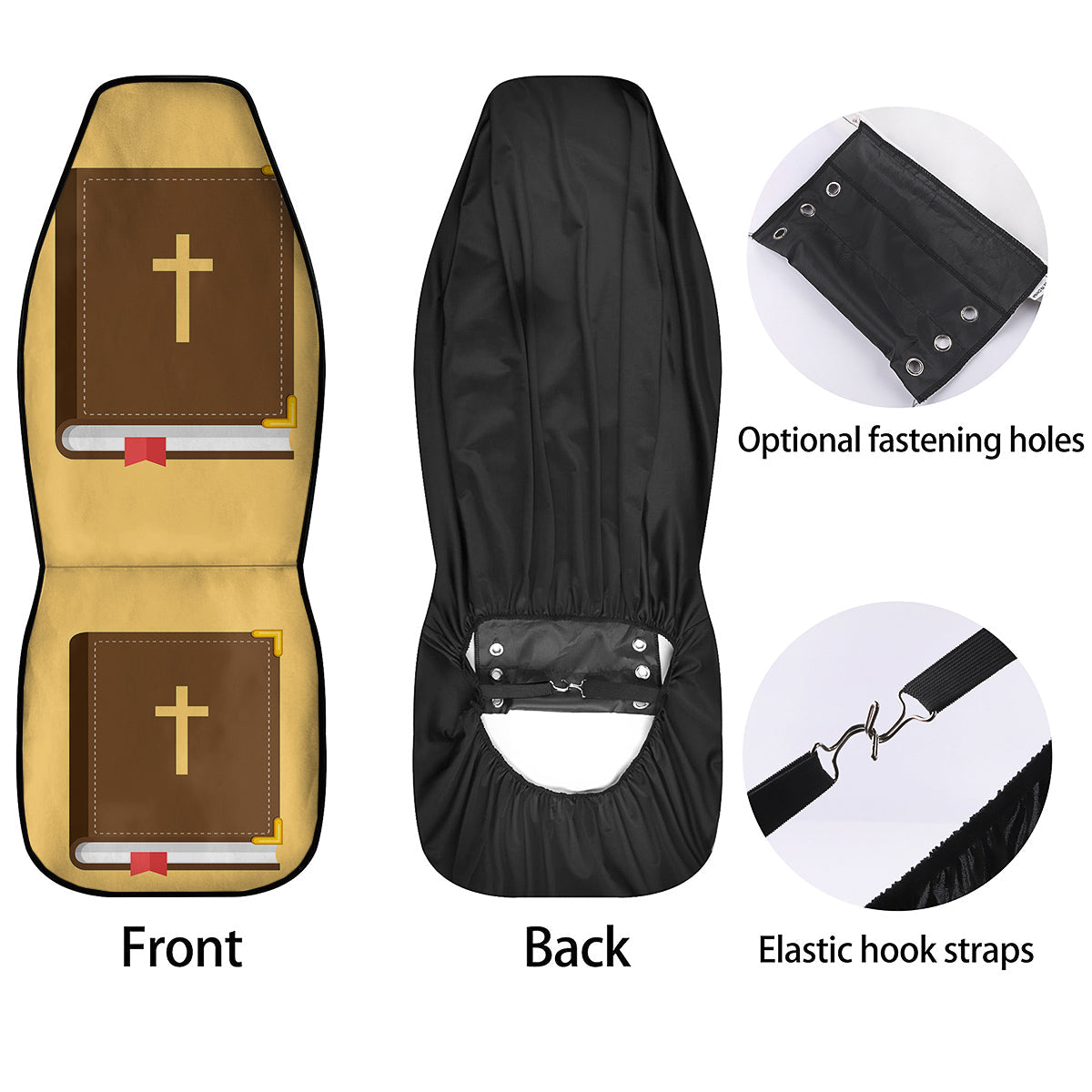Holy Bible Christian Print Car Seat Covers-grizzshop