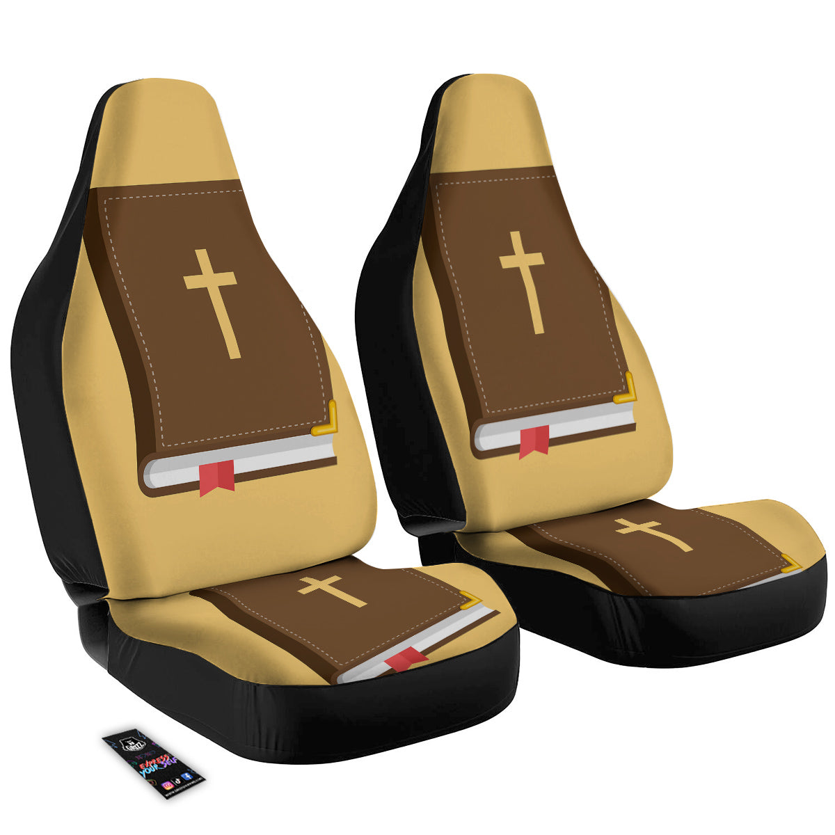 Holy Bible Christian Print Car Seat Covers-grizzshop
