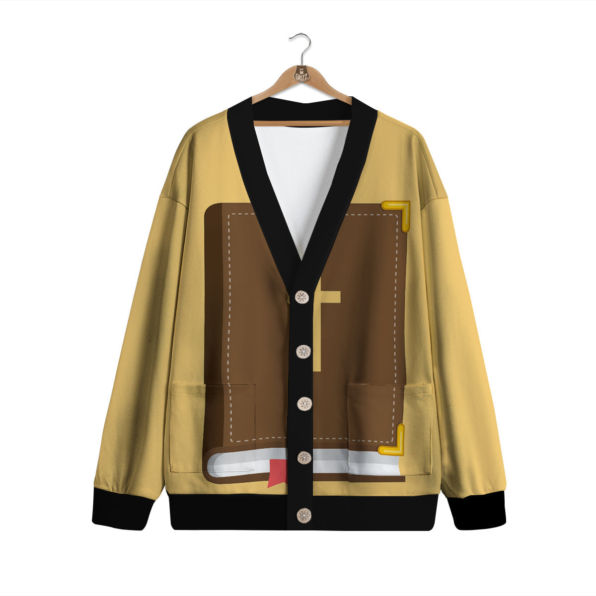 Holy Bible Christian Print Cardigan-grizzshop