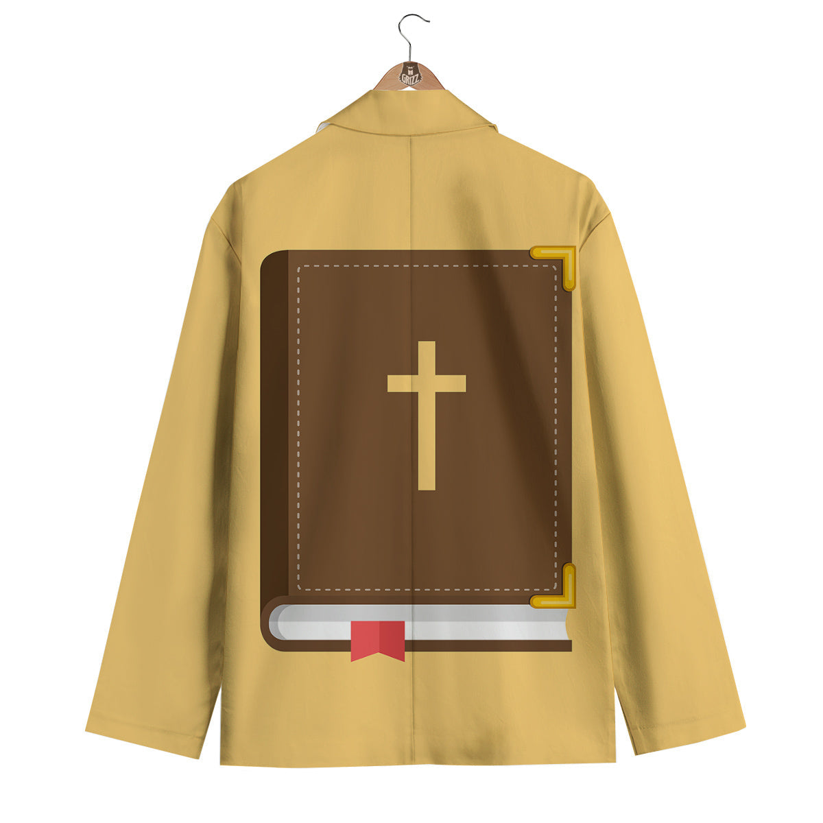 Holy Bible Christian Print Men's Blazer-grizzshop