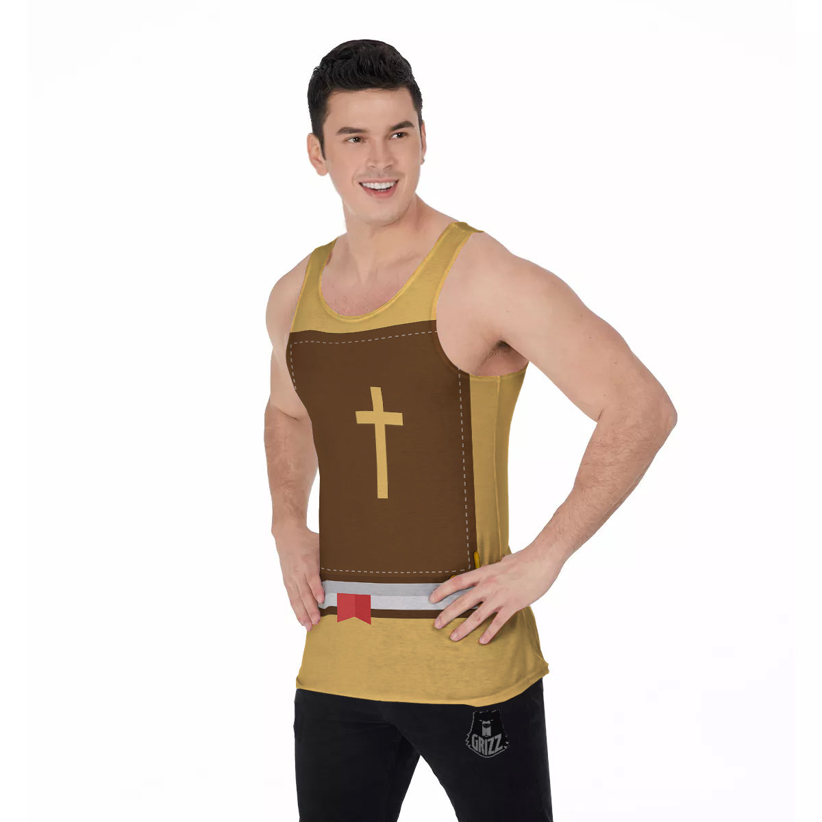 Holy Bible Christian Print Men's Tank Top-grizzshop