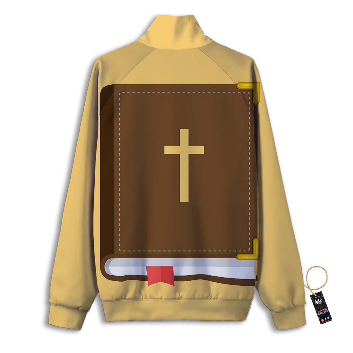 Holy Bible Christian Print Track Jacket-grizzshop
