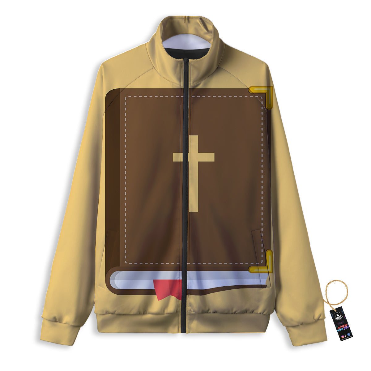 Holy Bible Christian Print Track Jacket-grizzshop