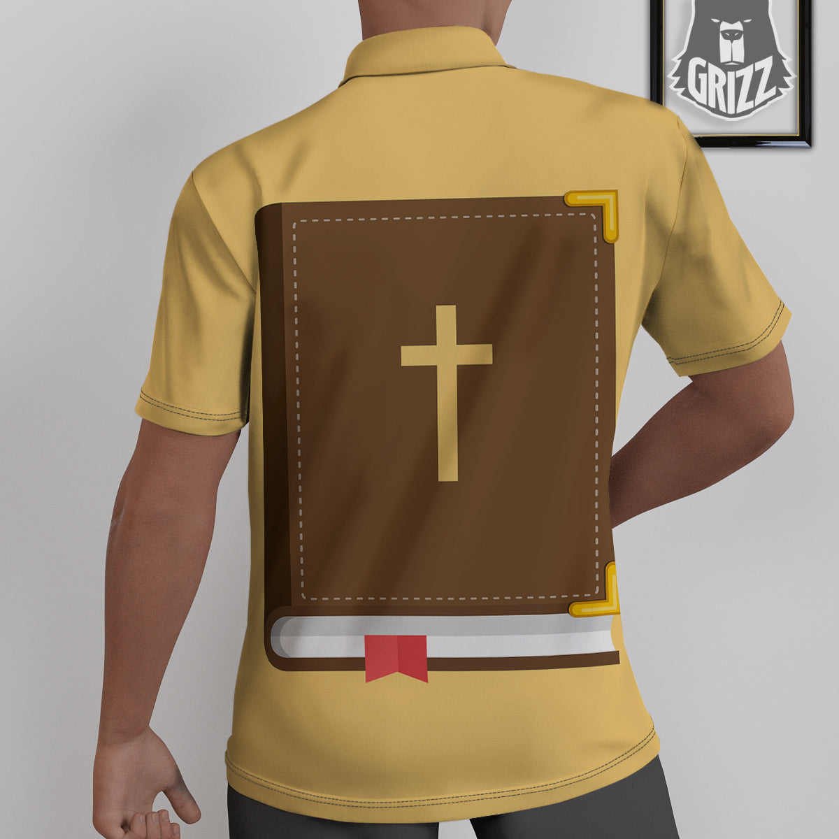 Holy Bible Christian Print Untucked Shirts-grizzshop