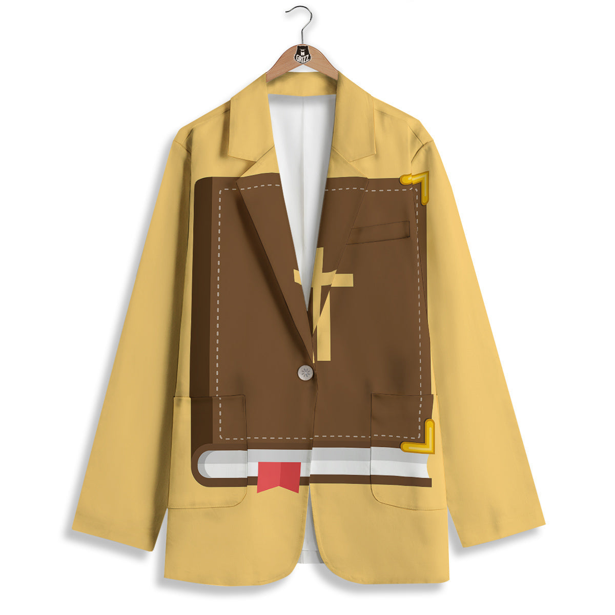Holy Bible Christian Print Women's Blazer-grizzshop