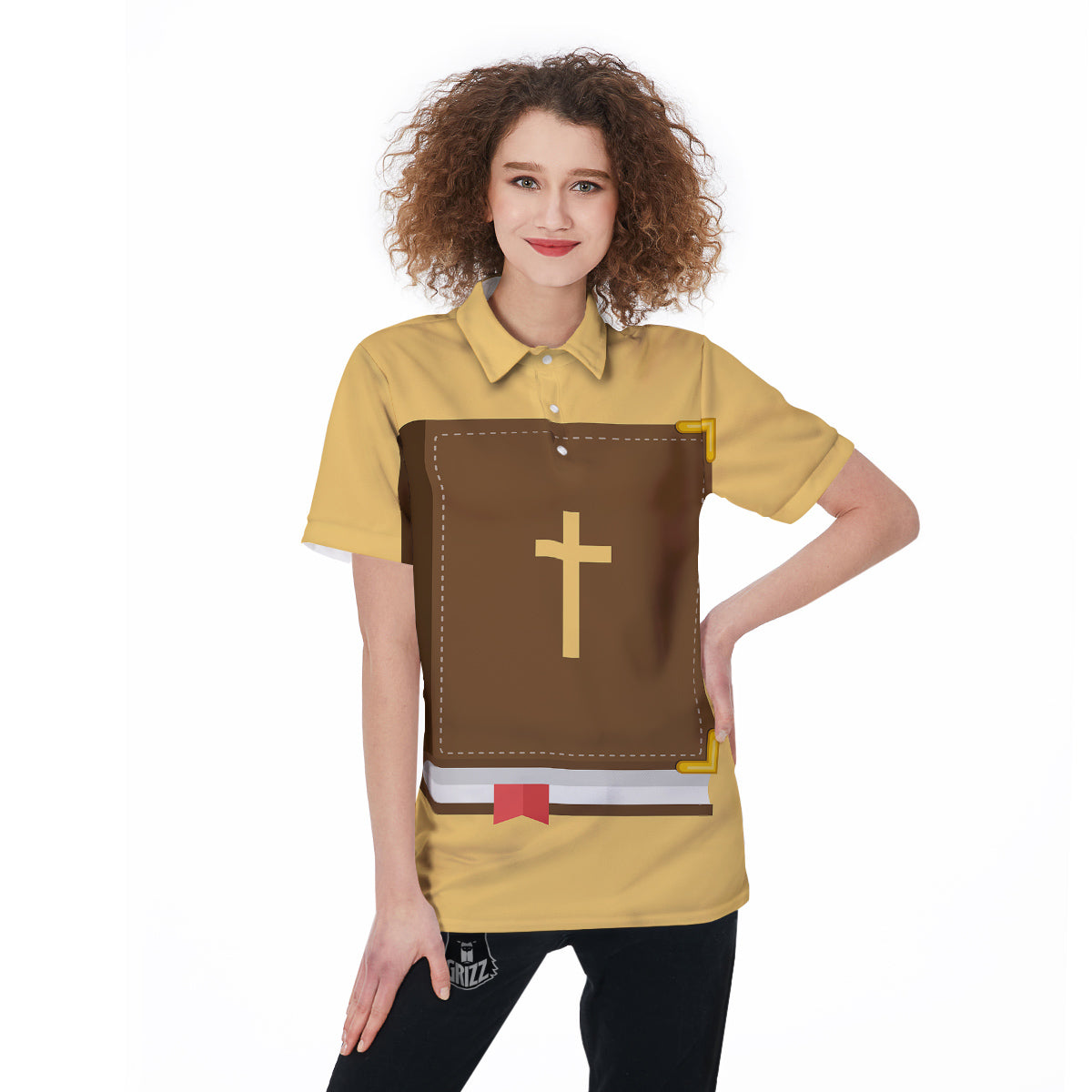 Holy Bible Christian Print Women's Golf Shirts-grizzshop