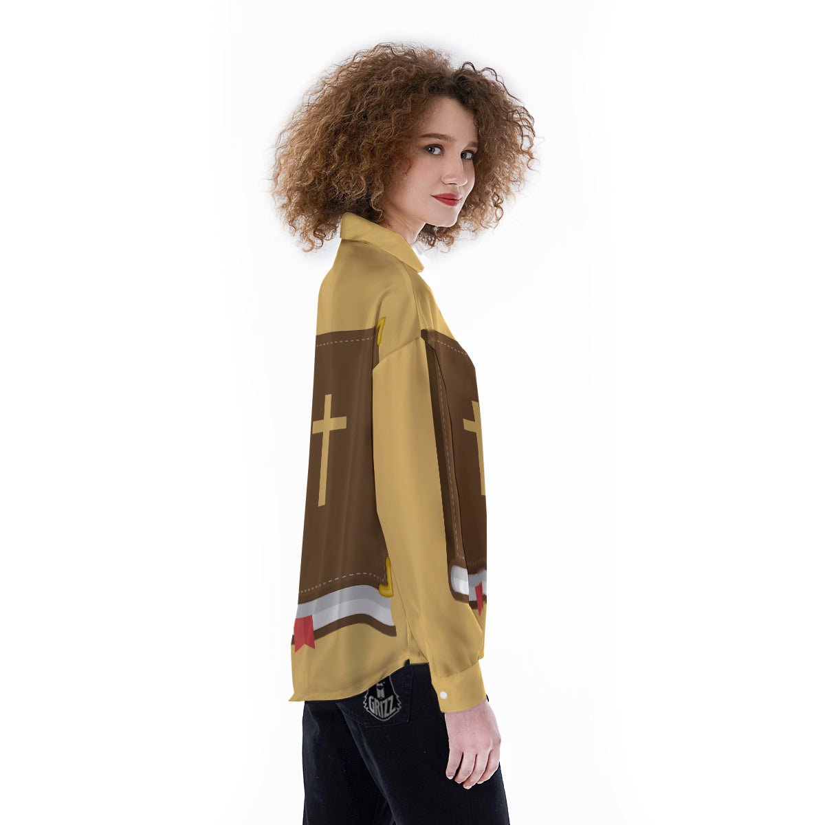 Holy Bible Christian Print Women's Long Sleeve Shirts-grizzshop