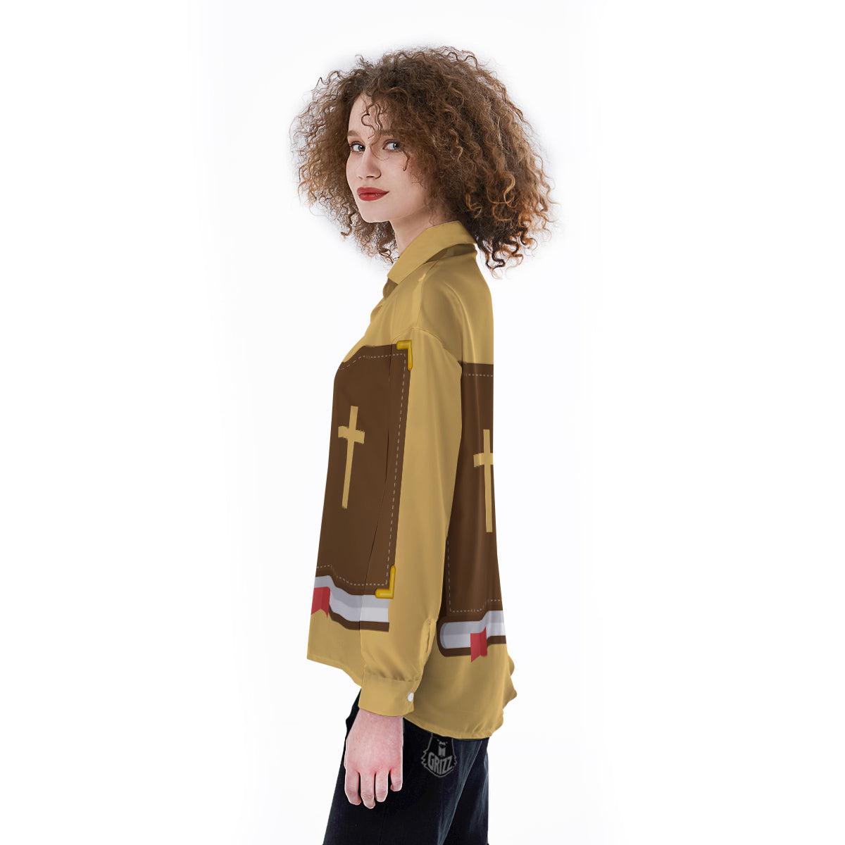 Holy Bible Christian Print Women's Long Sleeve Shirts-grizzshop