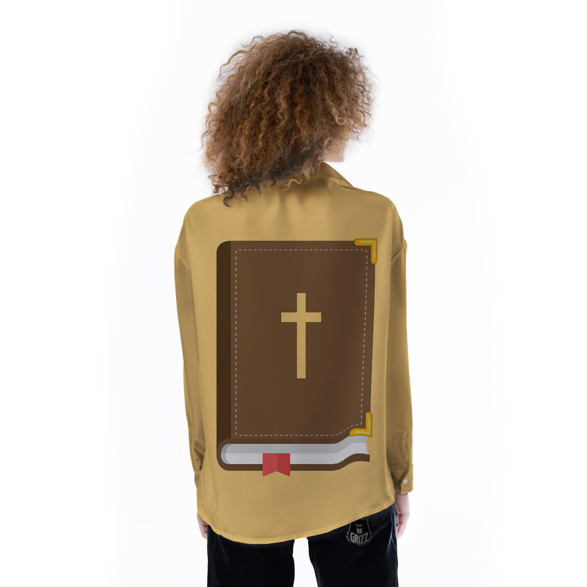 Holy Bible Christian Print Women's Long Sleeve Shirts-grizzshop