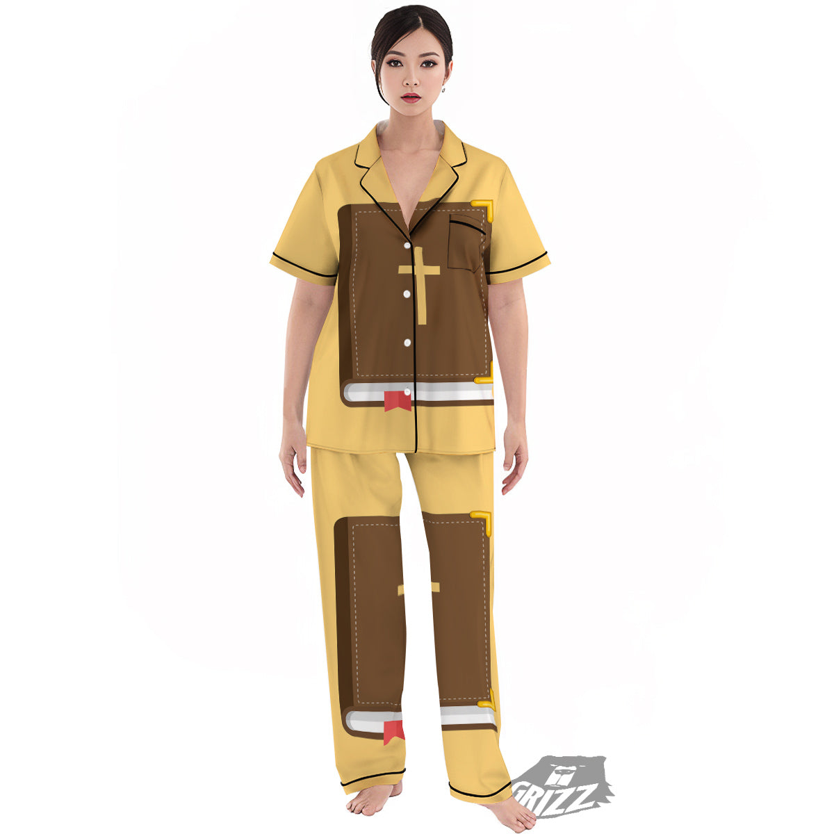 Holy Bible Christian Print Women's Pajamas Set-grizzshop