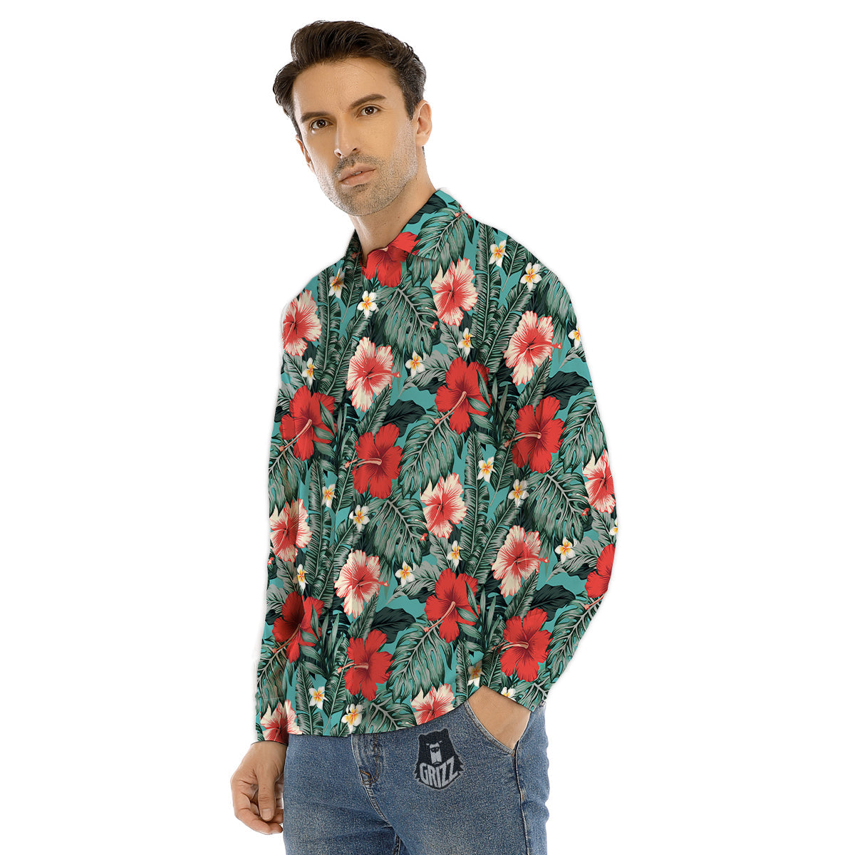 Holy Bible Purple Print Pattern Men's Dress Shirts-grizzshop