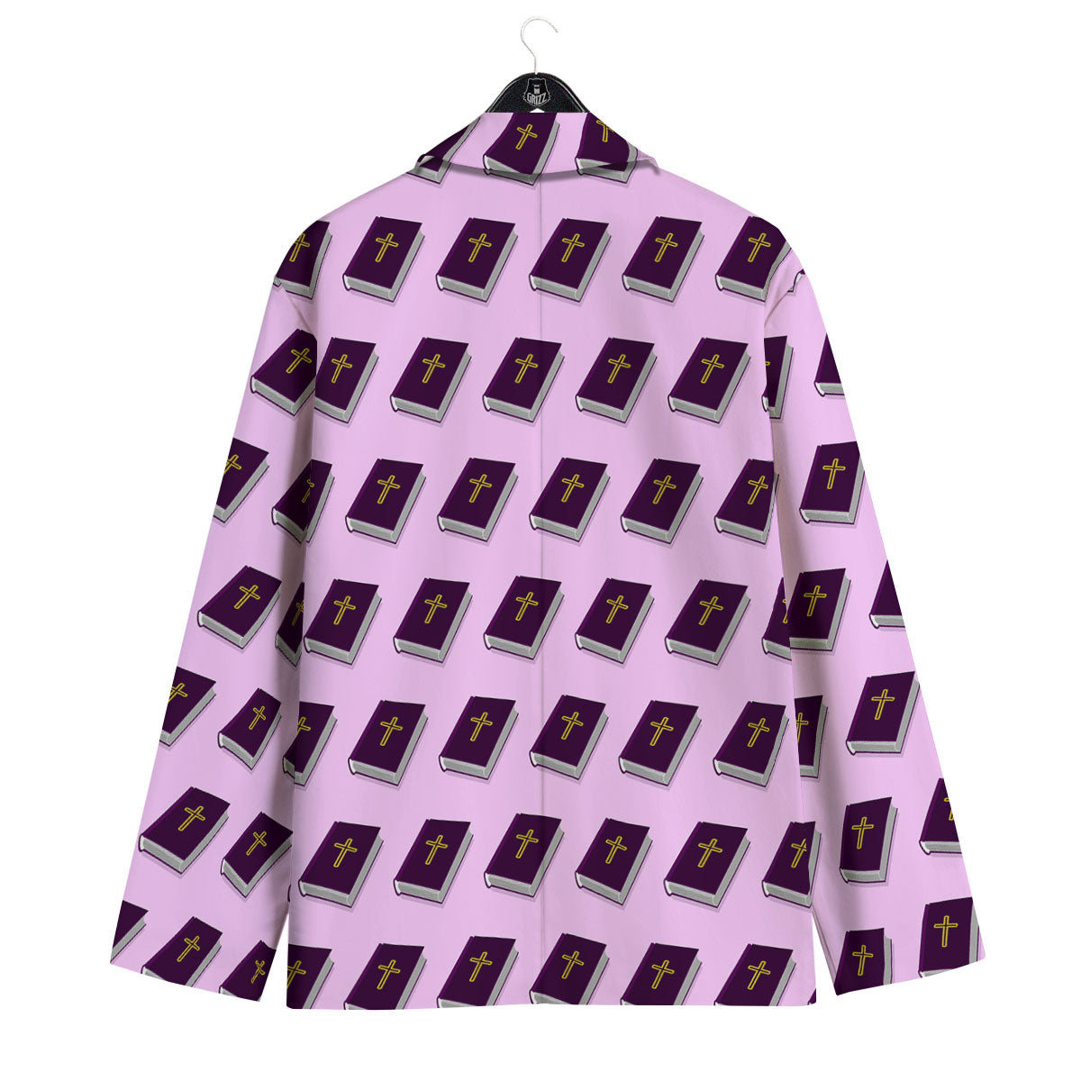 Holy Bible Purple Print Pattern Men's Sport Coat-grizzshop