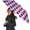 Holy Bible Purple Print Pattern Umbrella-grizzshop