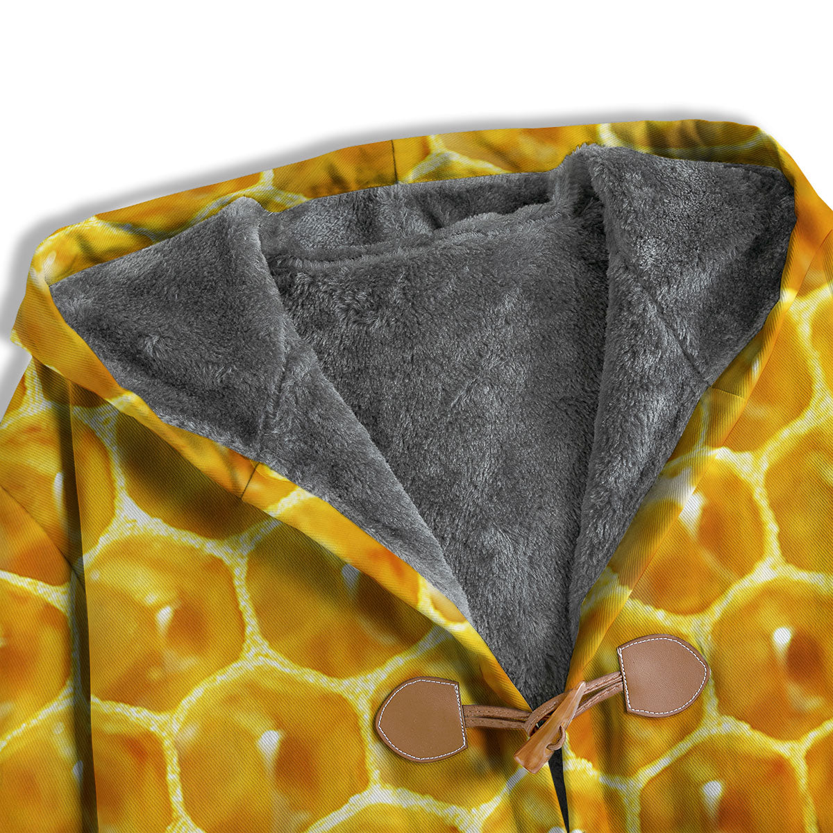Honeycomb And Bees Print Men's Windbreaker Jacket-grizzshop