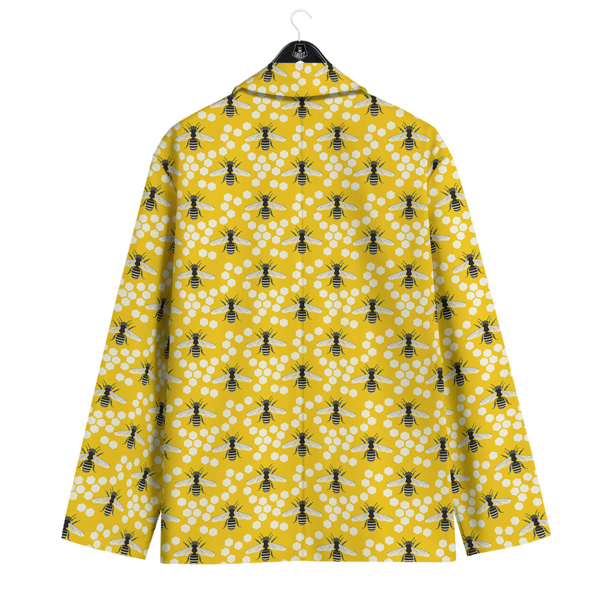 Honeycomb Bee Print Pattern Men's Sport Coat-grizzshop