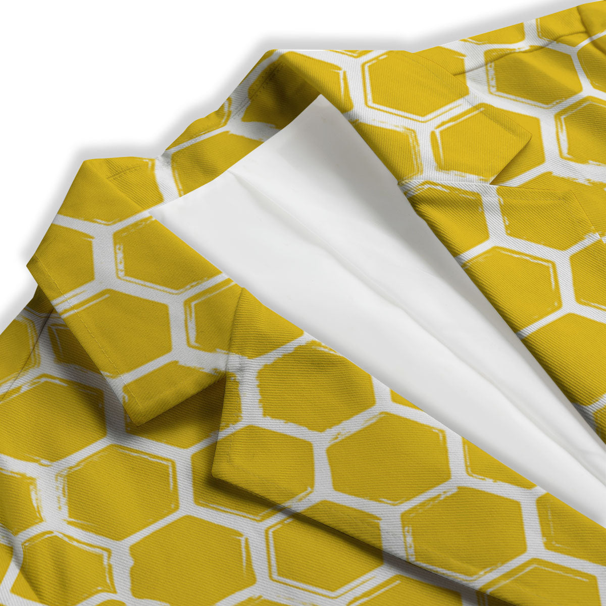 Honeycomb Print Pattern Women's Blazer-grizzshop