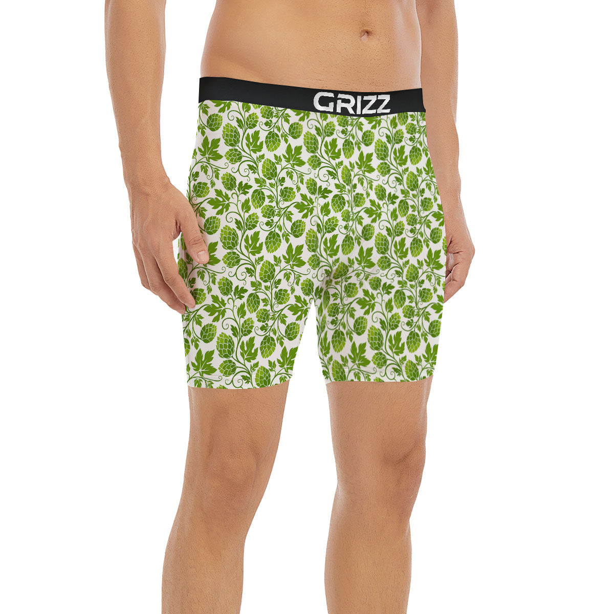 Hop Cone Cartoon Print Pattern Boxer Briefs-grizzshop