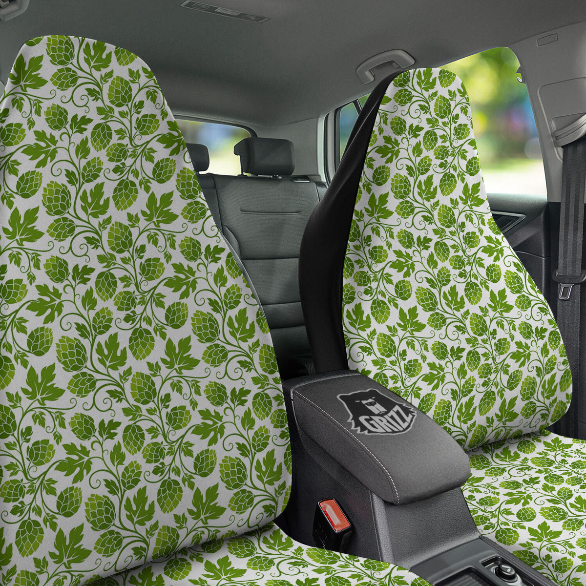 Hop Cone Cartoon Print Pattern Car Seat Covers-grizzshop