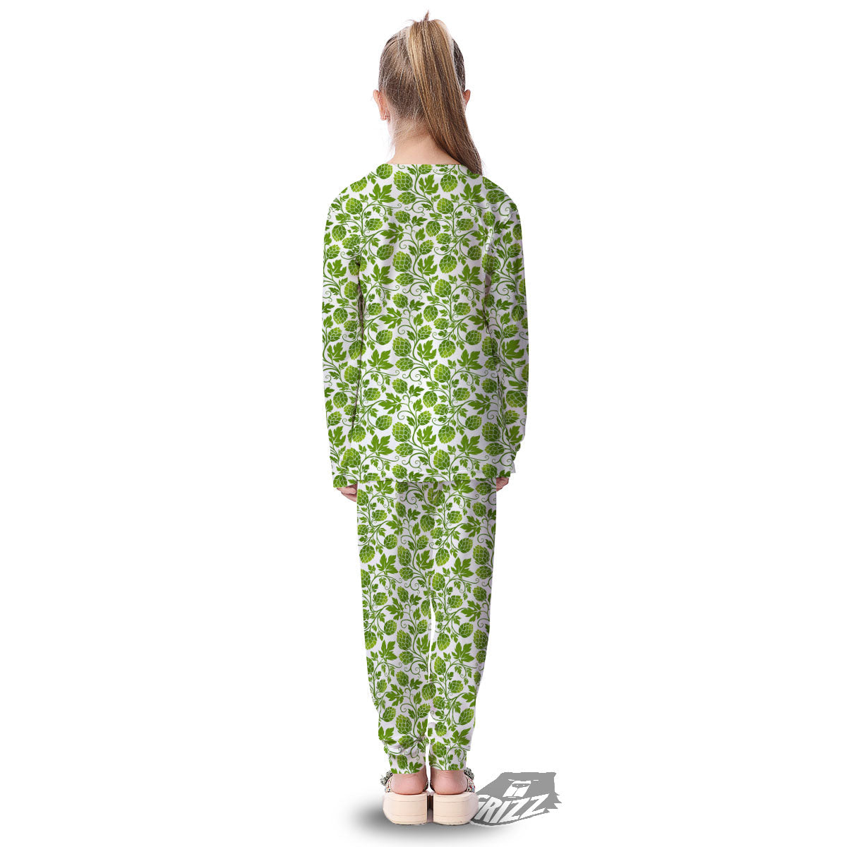 Hop Cone Cartoon Print Pattern Kid's Pajamas-grizzshop