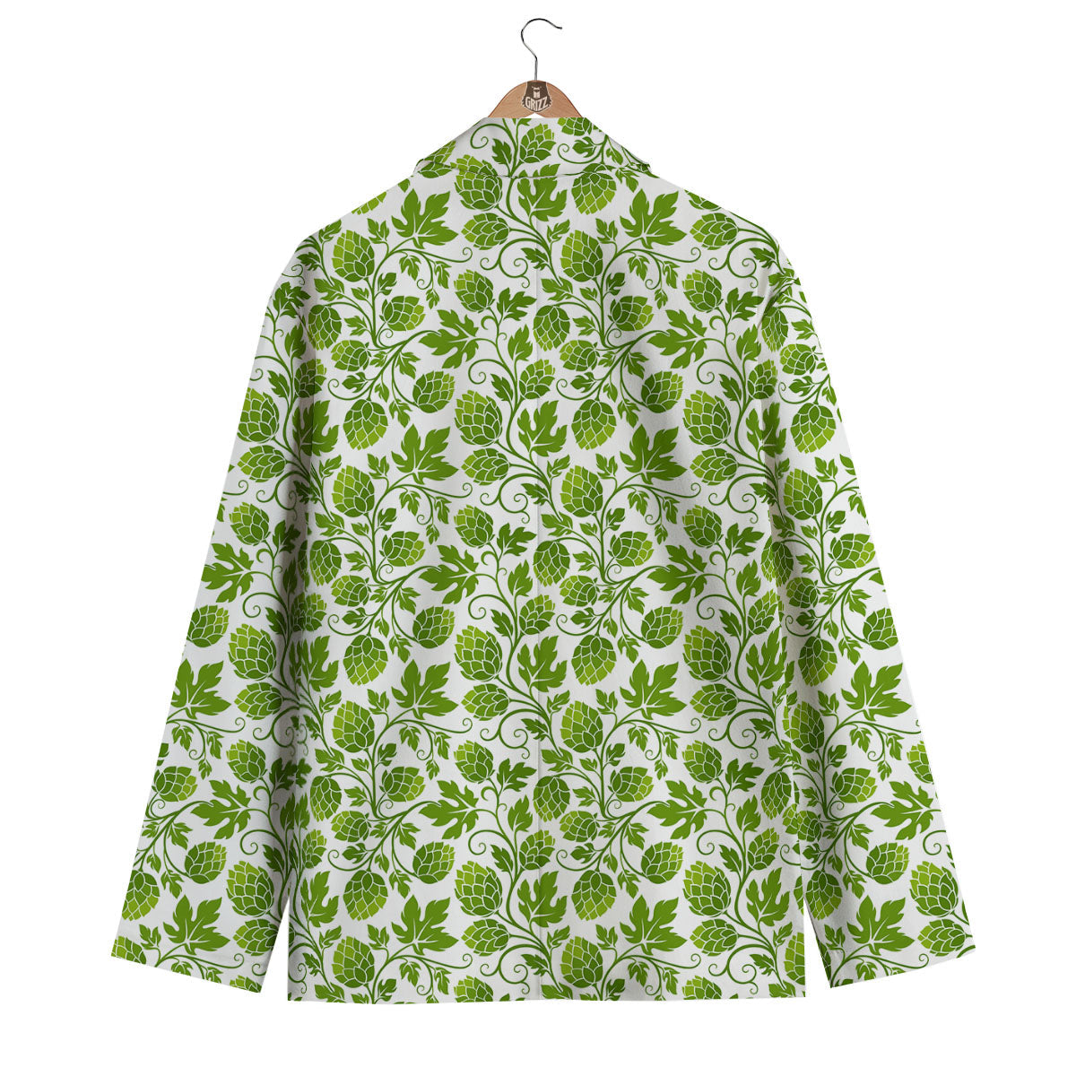 Hop Cone Cartoon Print Pattern Men's Blazer-grizzshop