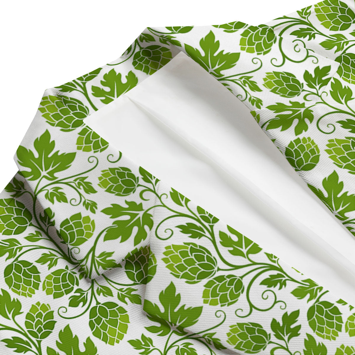 Hop Cone Cartoon Print Pattern Men's Blazer-grizzshop