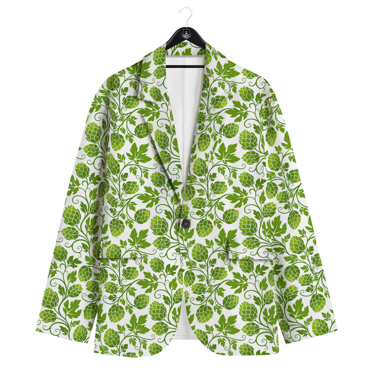 Hop Cone Cartoon Print Pattern Men's Sport Coat-grizzshop