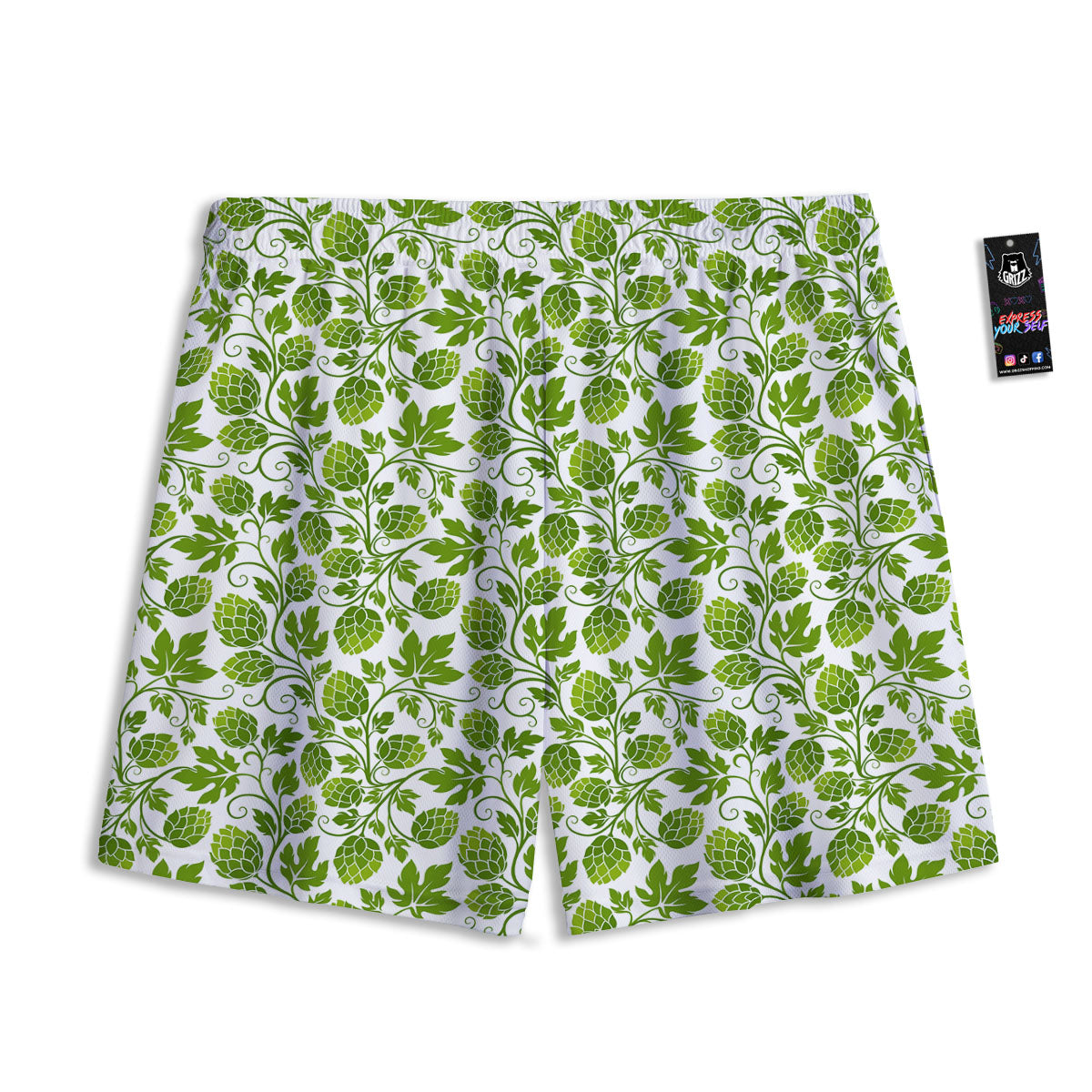 Grape Cute Print Pattern Mesh Shorts