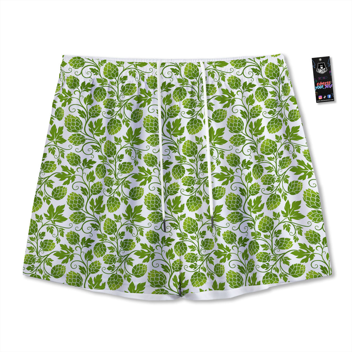 Grape Cute Print Pattern Mesh Shorts